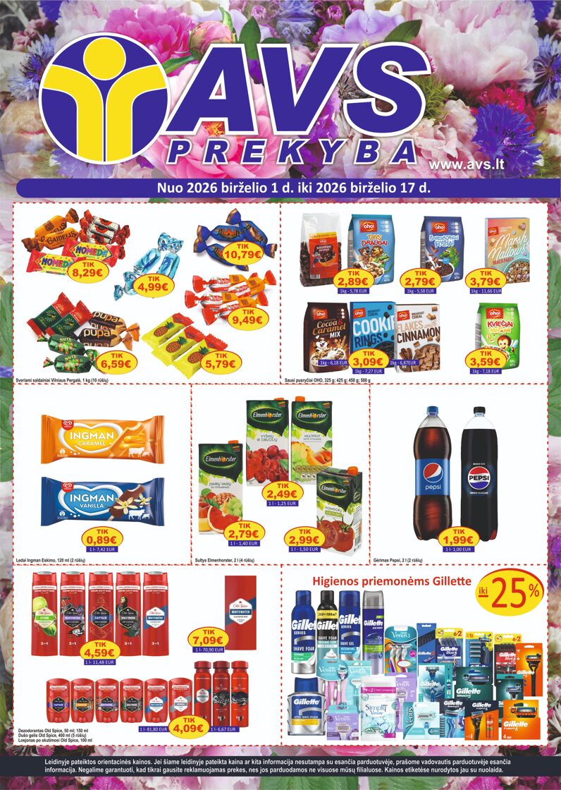 AVS prekyba leidinys – 1 psl.