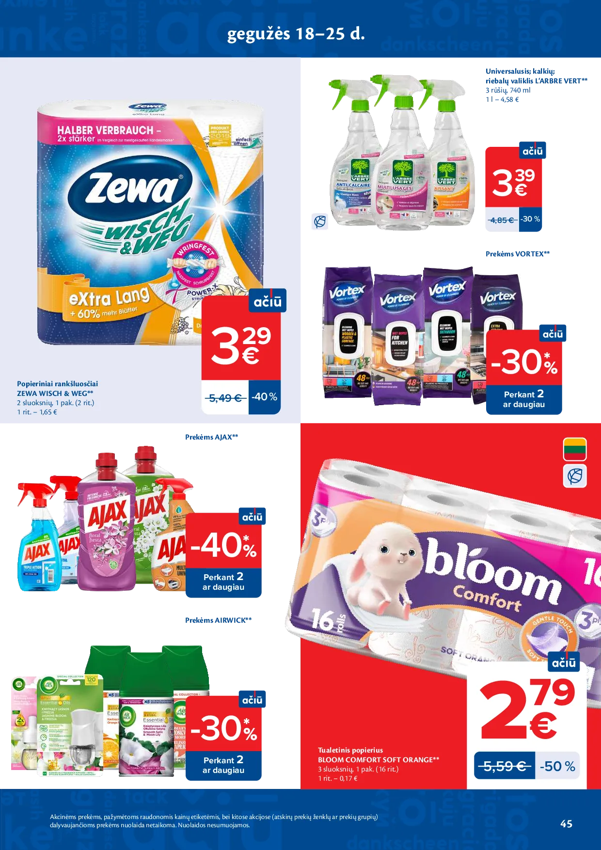Maxima akcijos šią savaitę. Galioja nuo 2026-05-19 iki 2026-05-25 – 45 psl.