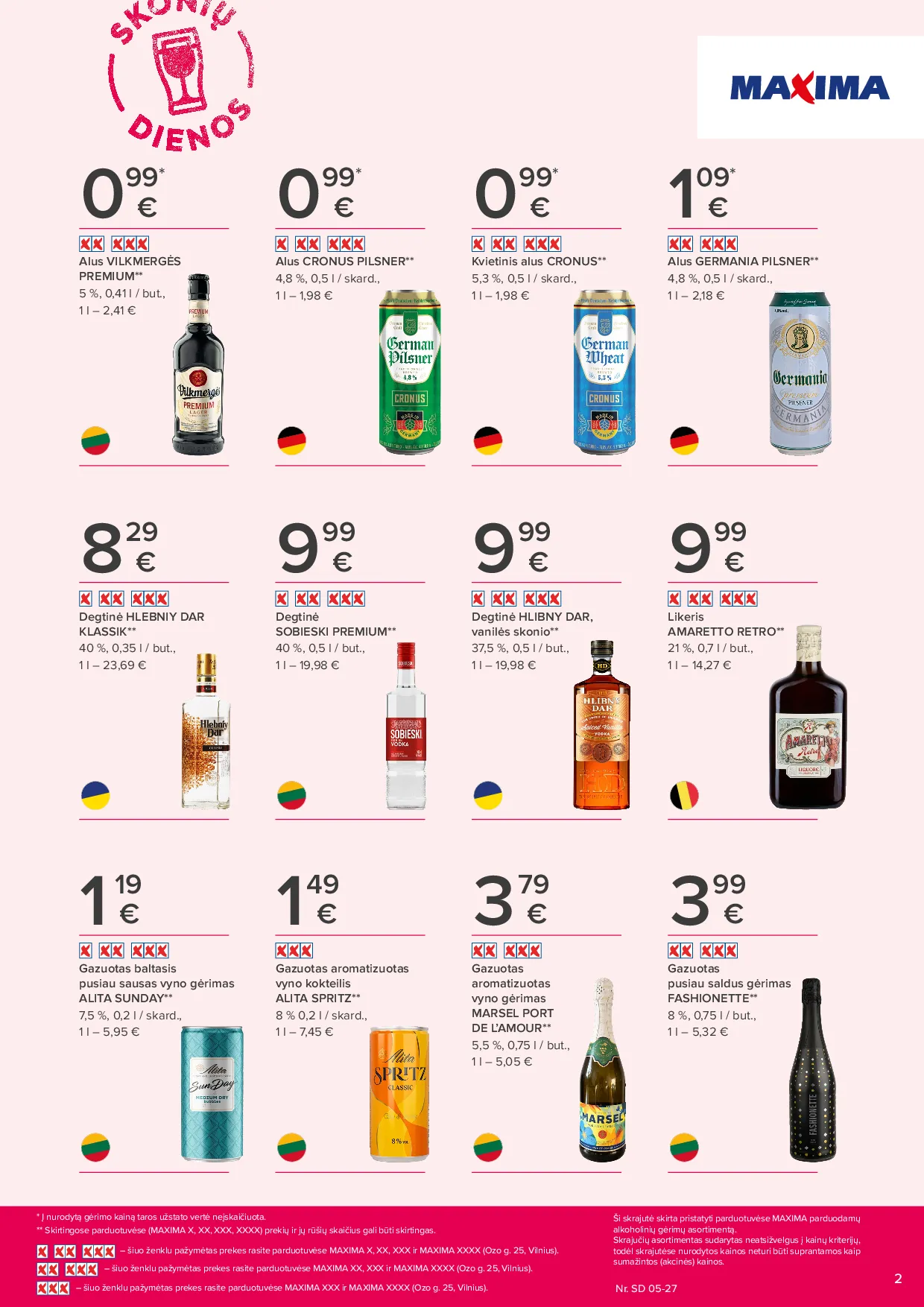 Maxima Skonių dienos naujausias leidinys – 2 psl.