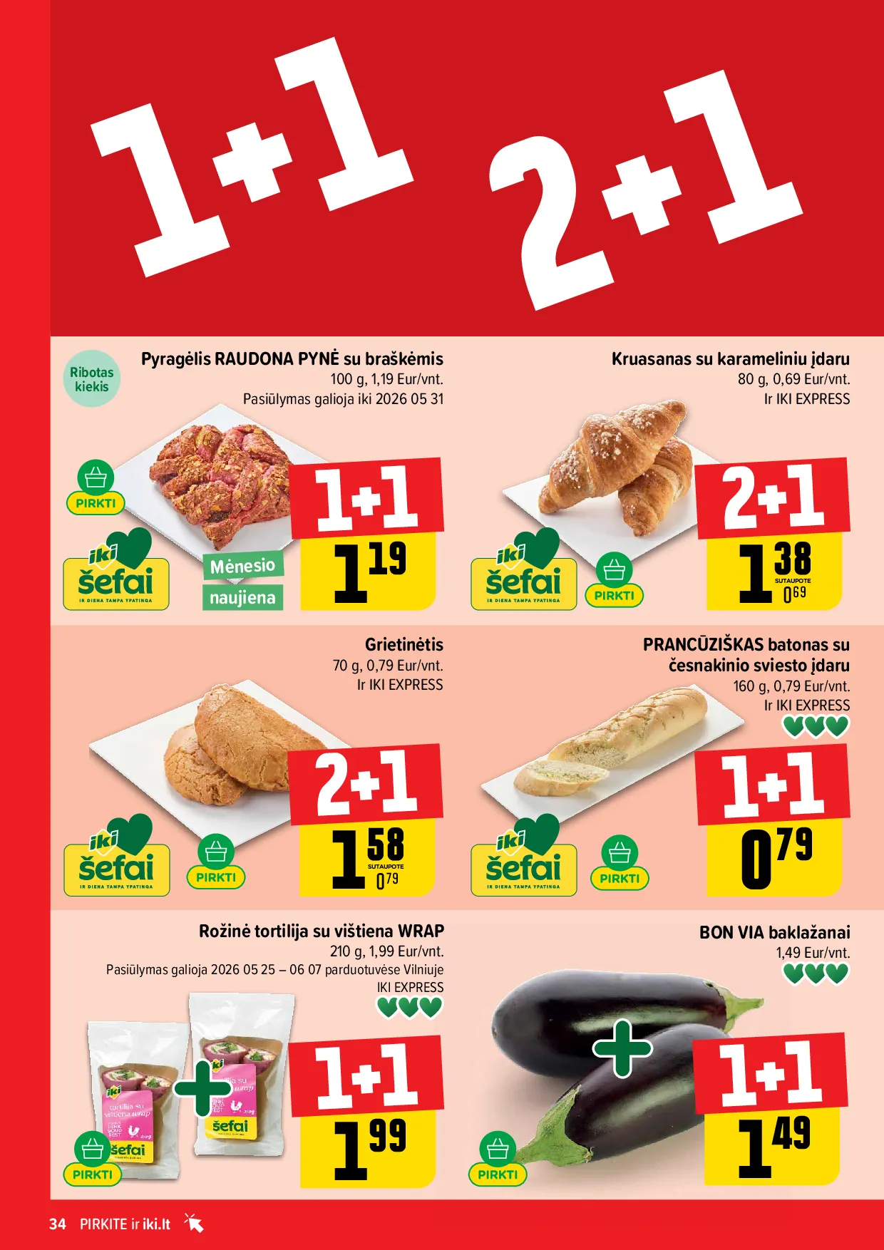 Iki akcijos šią savaitę. Galioja nuo 2026-05-25 iki 2026-05-31 – 34 psl.