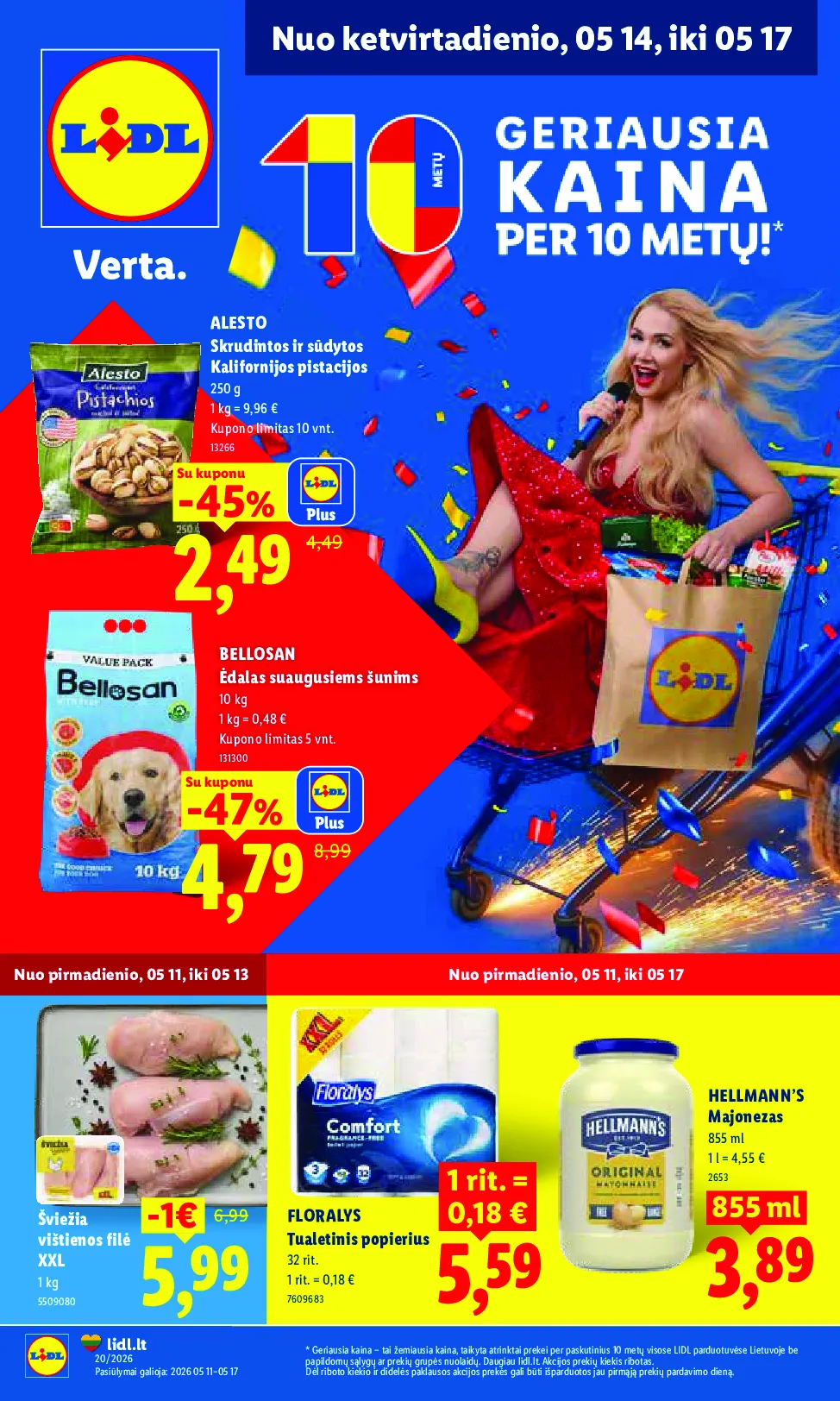 Lidl maisto prekių leidinys – 1 psl.