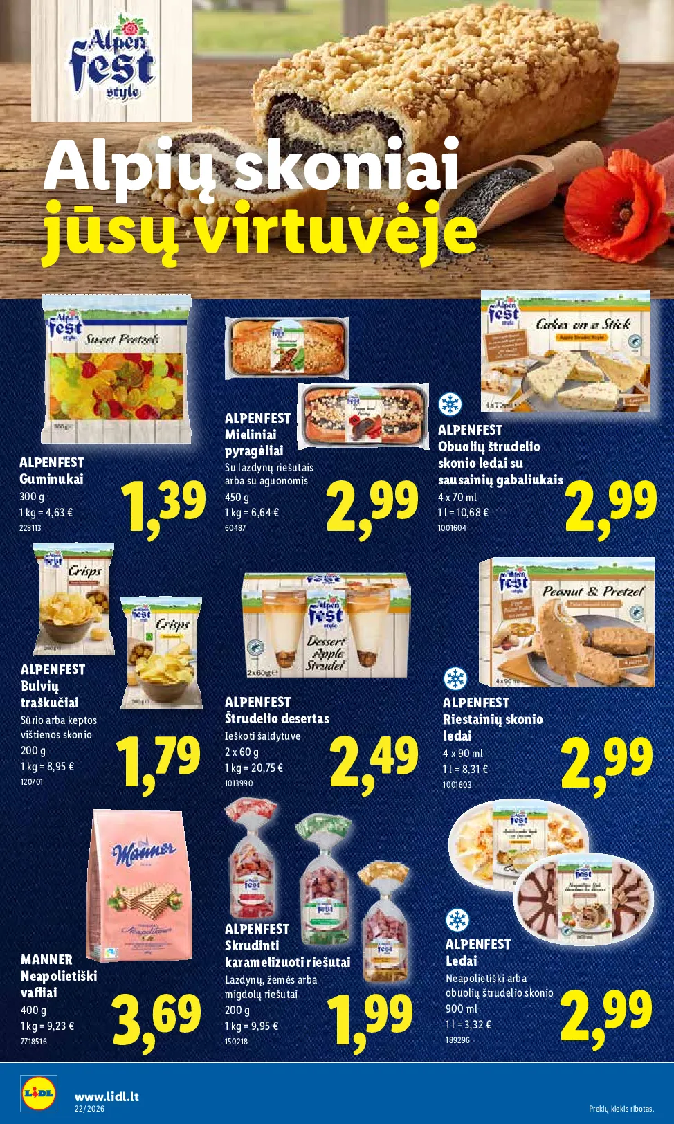 Lidl akcijos šią savaitę. Galioja nuo 2026-05-25 iki 2026-05-31 – 10 psl.
