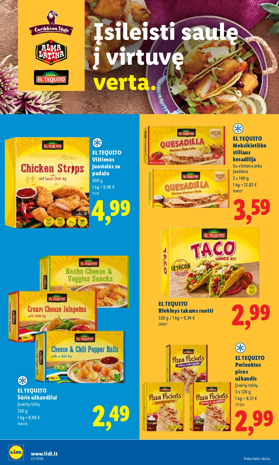 Lidl akcijos šią savaitę. Galioja nuo 2026-05-25 iki 2026-05-31 – 18 psl.