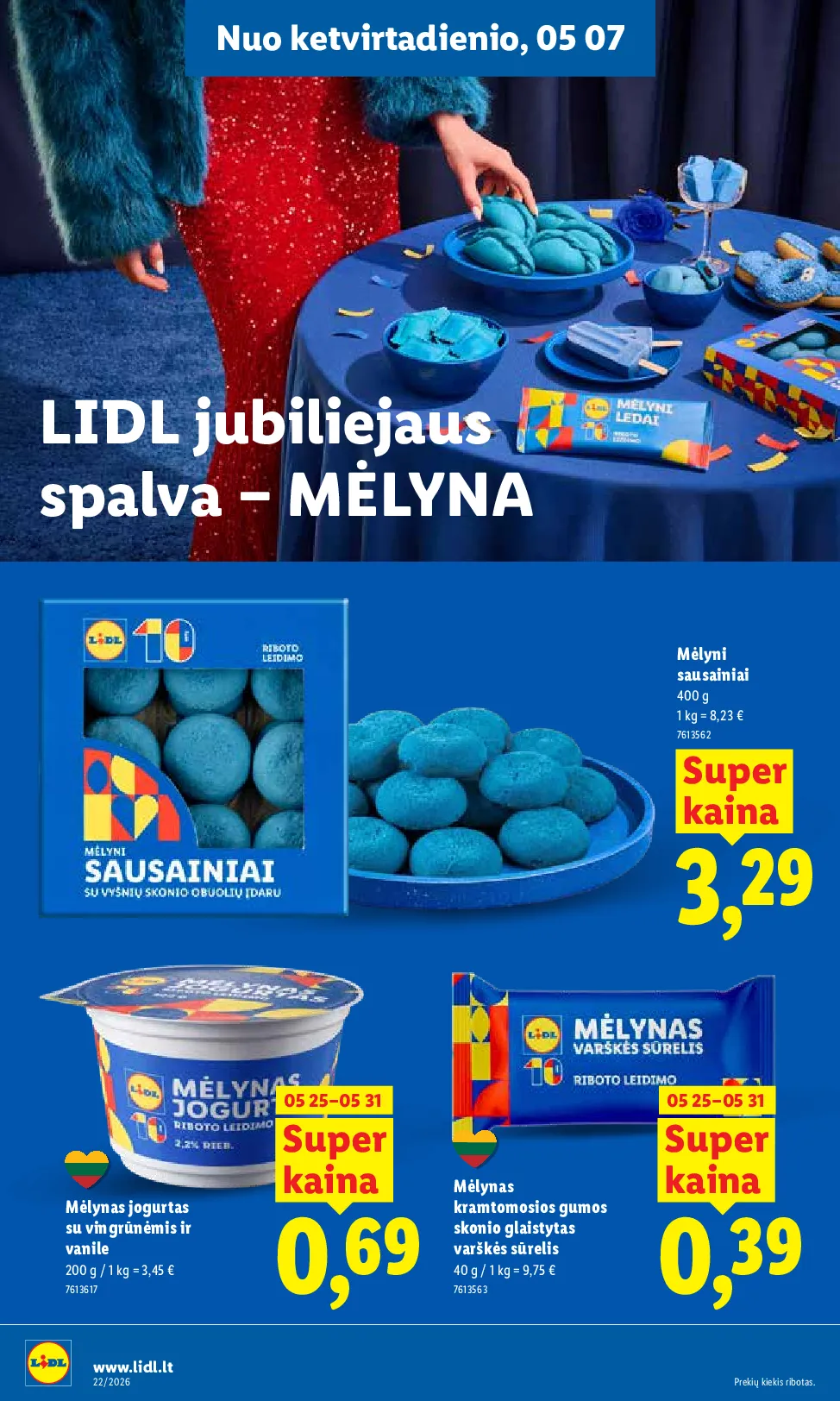 Lidl akcijos šią savaitę. Galioja nuo 2026-05-25 iki 2026-05-31 – 2 psl.