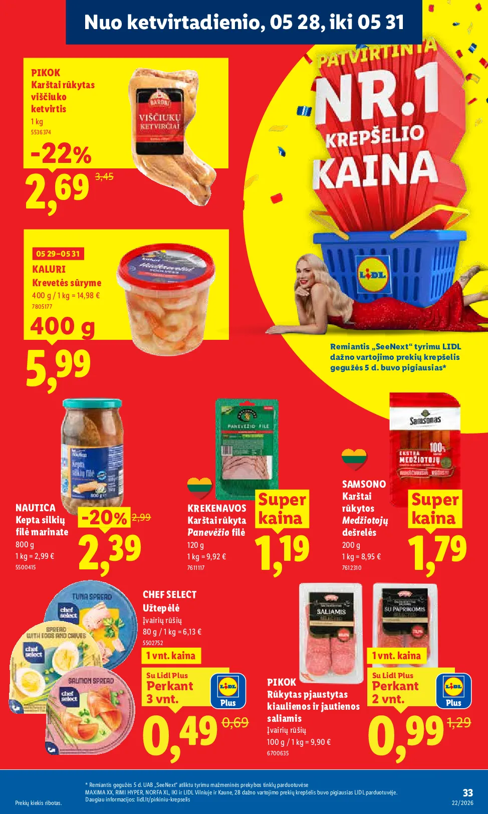 Lidl akcijos šią savaitę. Galioja nuo 2026-05-25 iki 2026-05-31 – 25 psl.