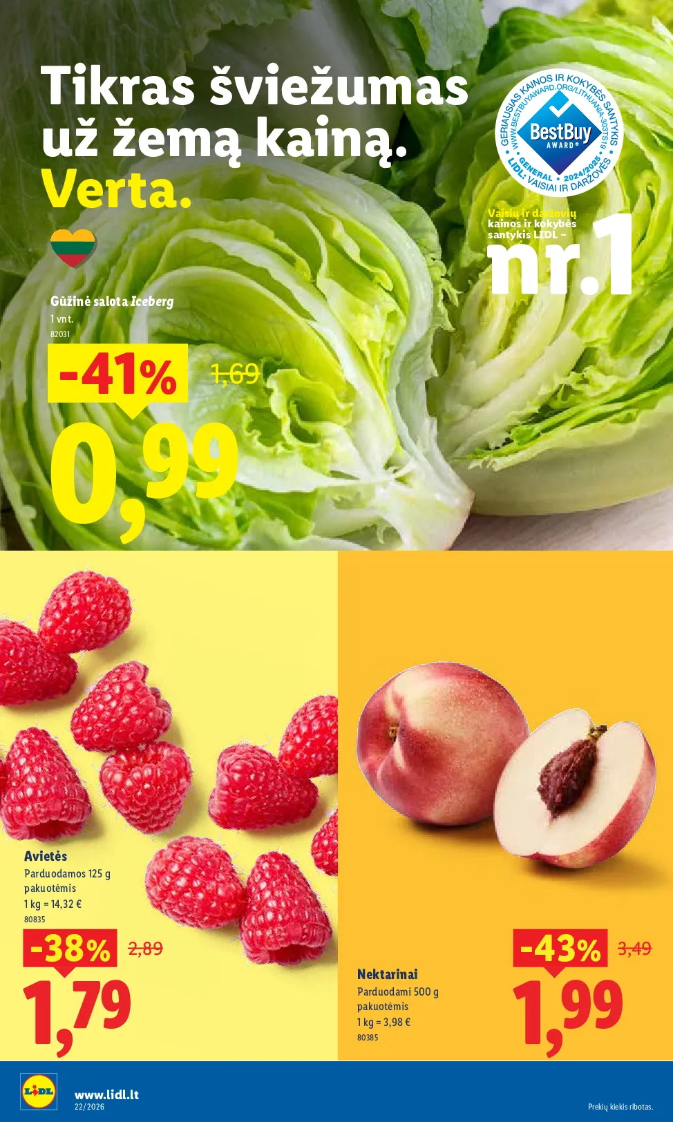 Lidl akcijos šią savaitę. Galioja nuo 2026-05-25 iki 2026-05-31 – 28 psl.