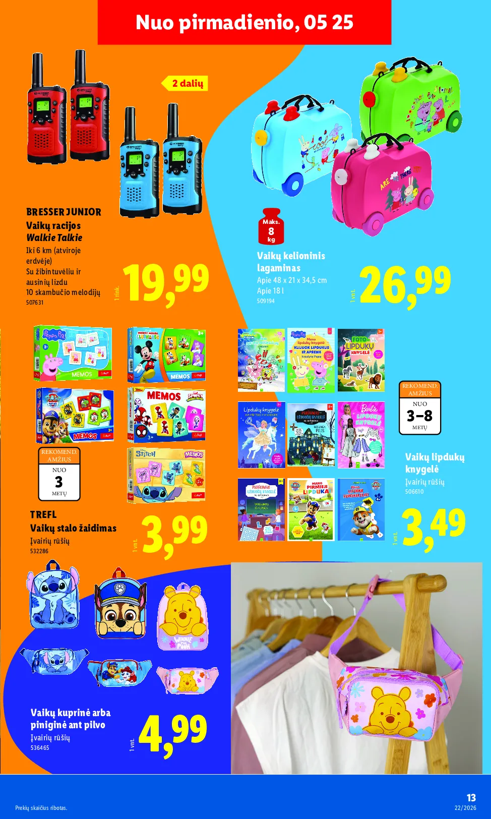 Lidl akcijos šią savaitę. Galioja nuo 2026-05-25 iki 2026-05-31 – 13 psl.