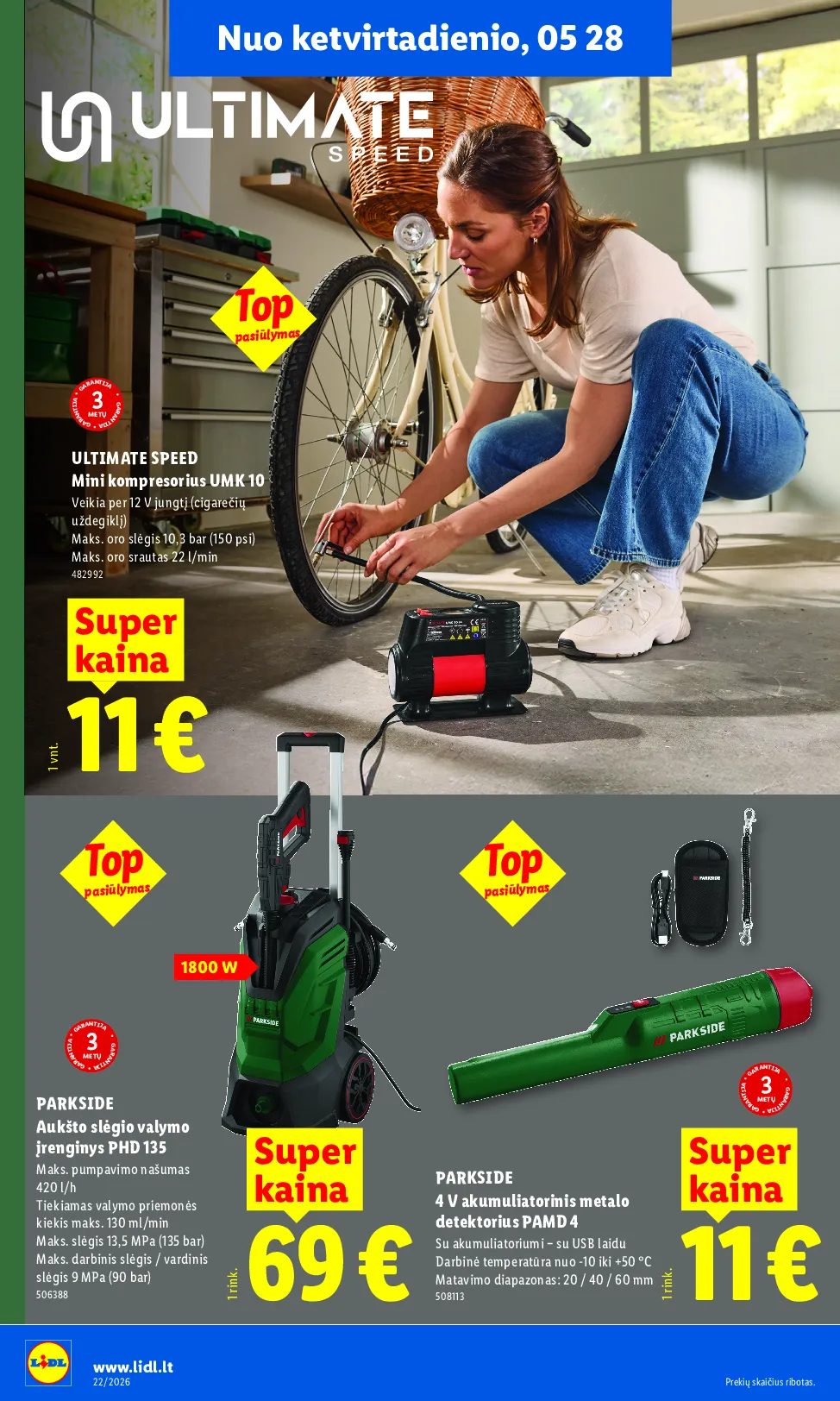 Lidl akcijos šią savaitę. Galioja nuo 2026-05-25 iki 2026-05-31 – 14 psl.