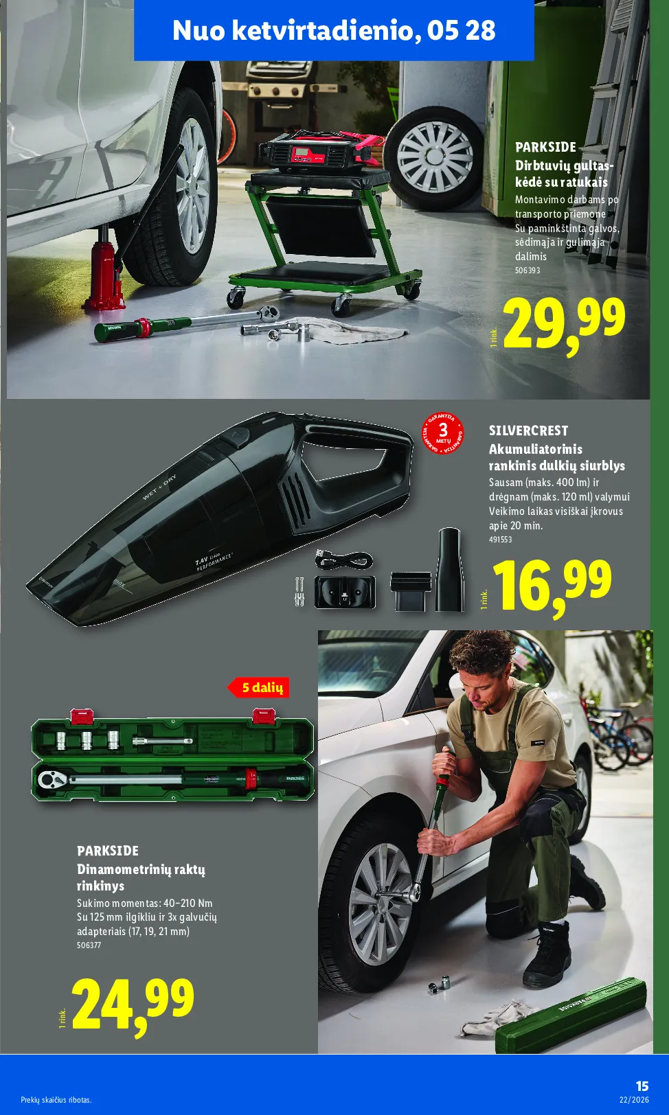 Lidl akcijos šią savaitę. Galioja nuo 2026-05-25 iki 2026-05-31 – 15 psl.