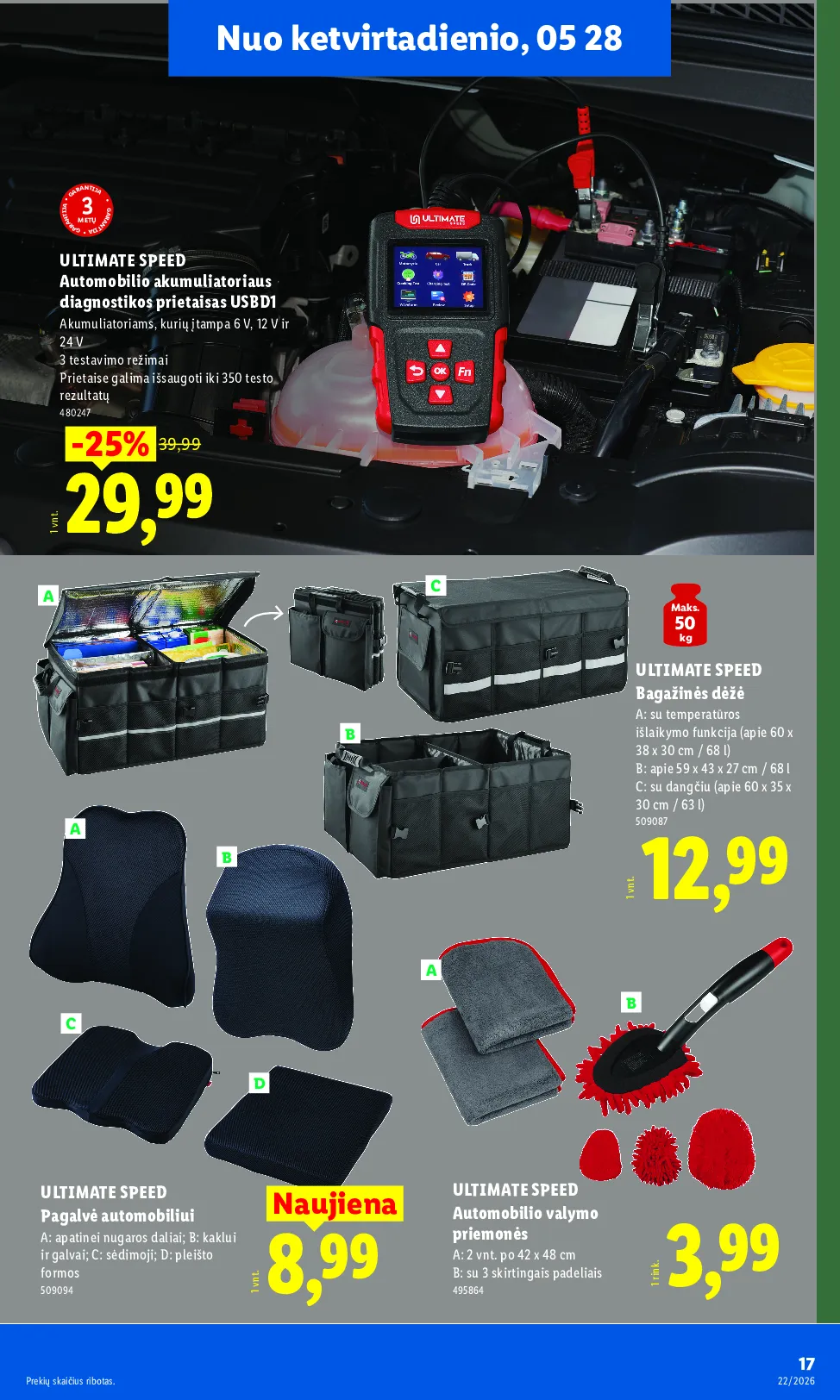 Lidl akcijos šią savaitę. Galioja nuo 2026-05-25 iki 2026-05-31 – 17 psl.
