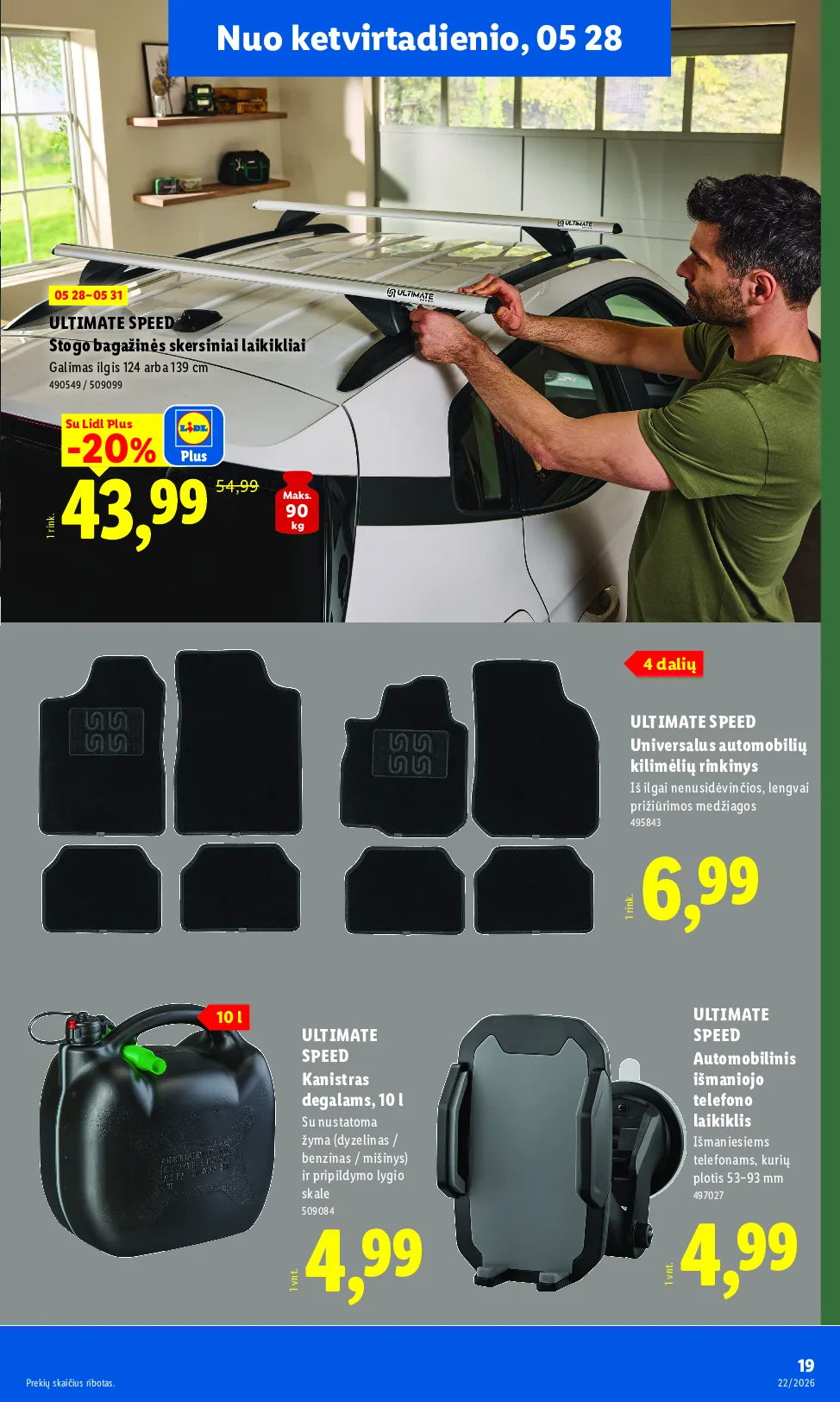 Lidl akcijos šią savaitę. Galioja nuo 2026-05-25 iki 2026-05-31 – 19 psl.