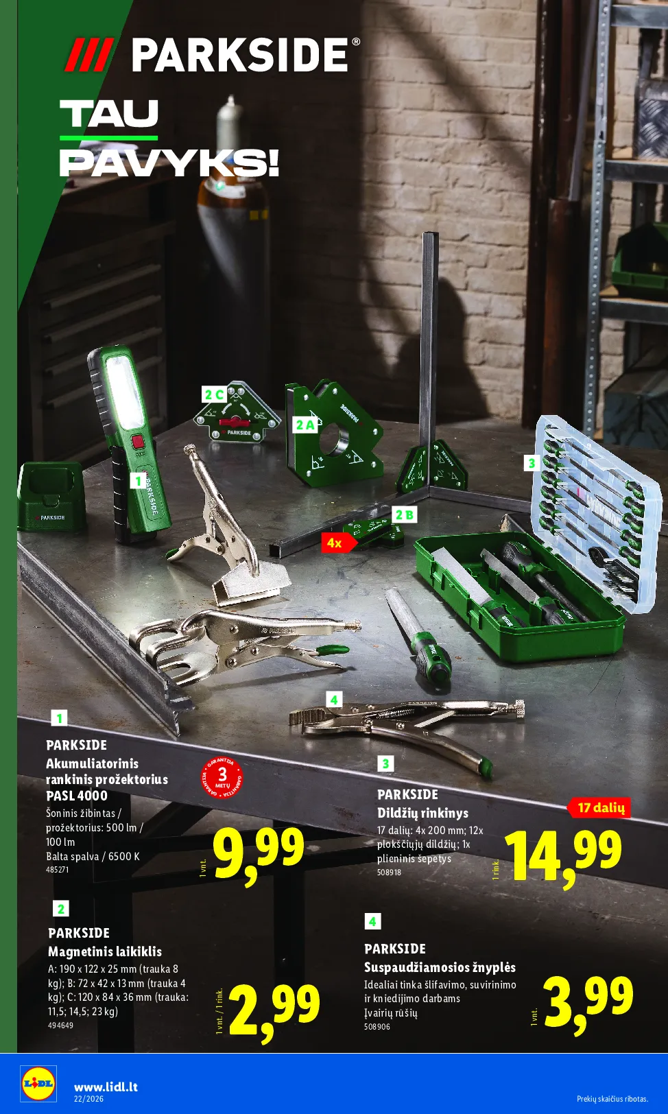 Lidl akcijos šią savaitę. Galioja nuo 2026-05-25 iki 2026-05-31 – 22 psl.