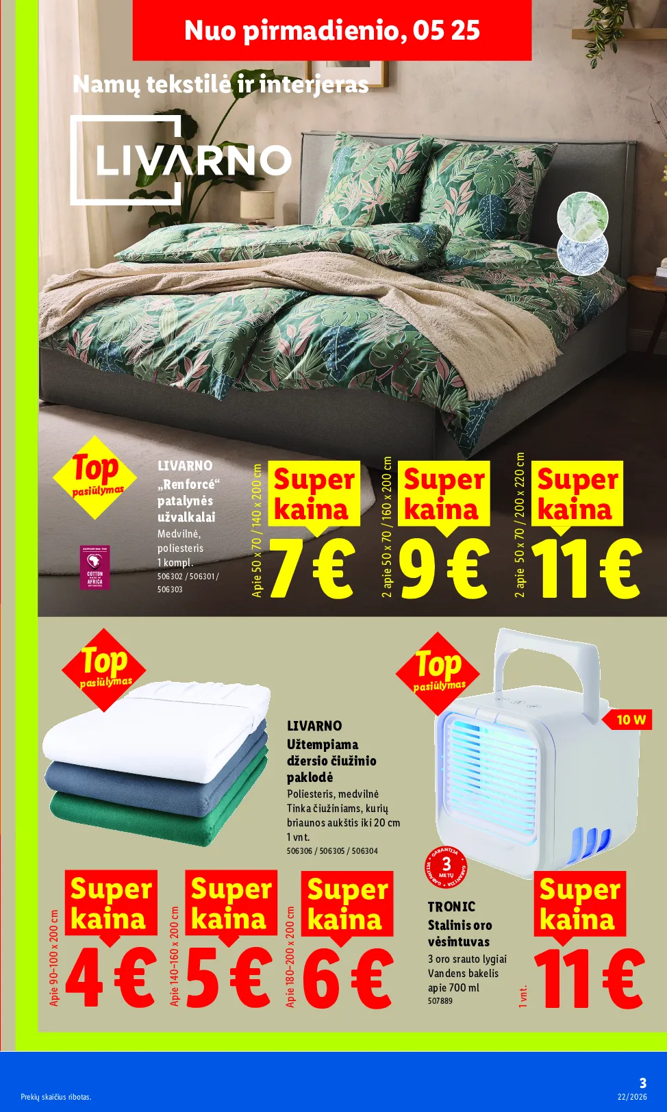 Lidl akcijos šią savaitę. Galioja nuo 2026-05-25 iki 2026-05-31 – 3 psl.