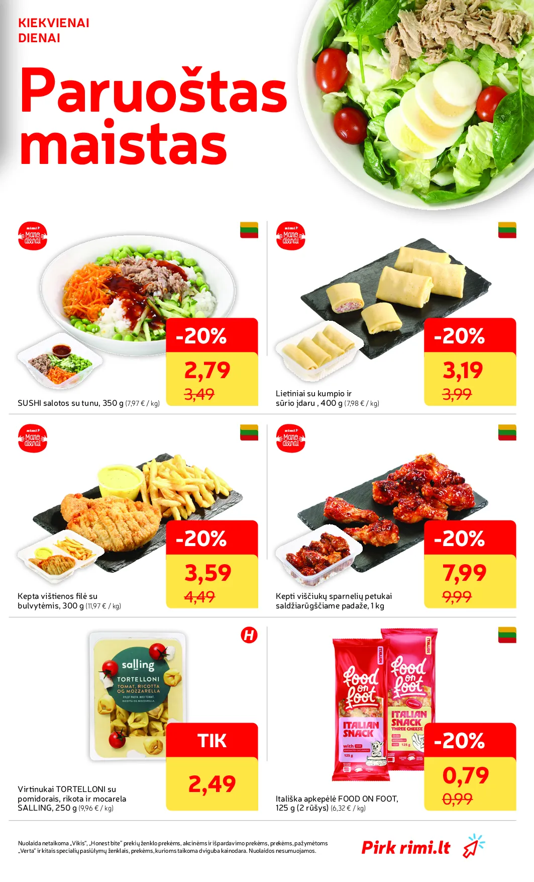 Rimi akcijos šią savaitę. Galioja nuo 2026-05-19 iki 2026-05-25 – 15 psl.