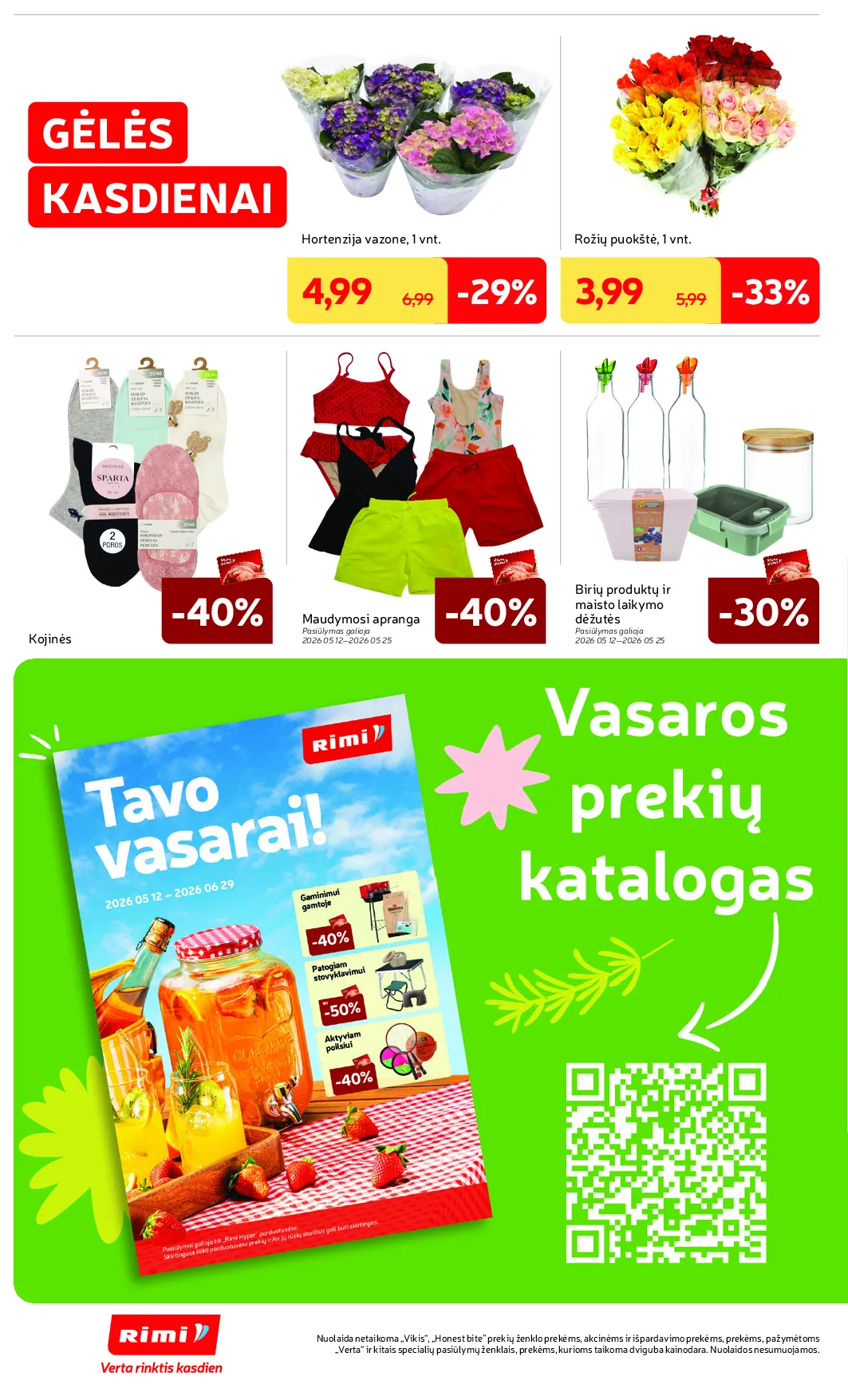 Rimi akcijos šią savaitę. Galioja nuo 2026-05-19 iki 2026-05-25 – 30 psl.
