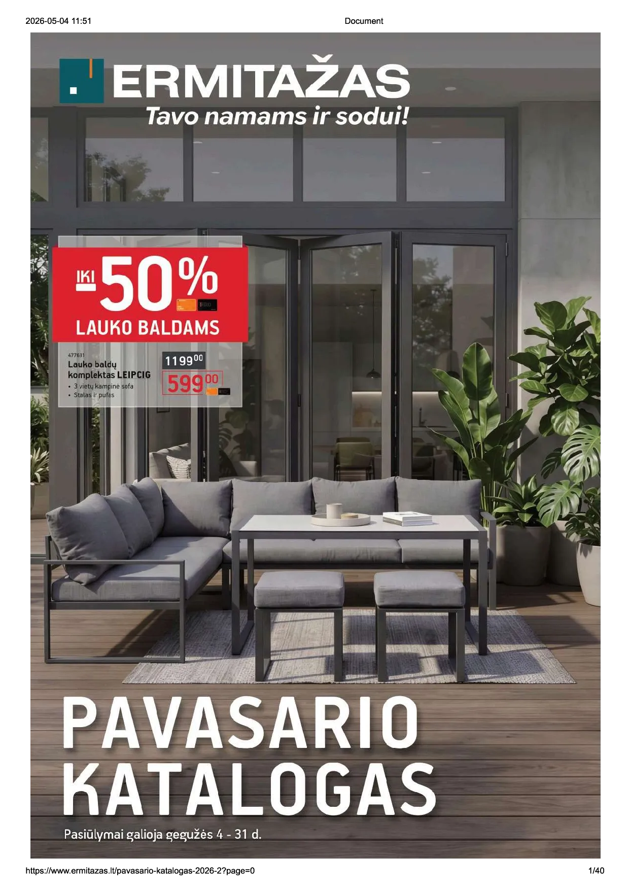 Ermitažas pavasario katalogas – 1 psl.