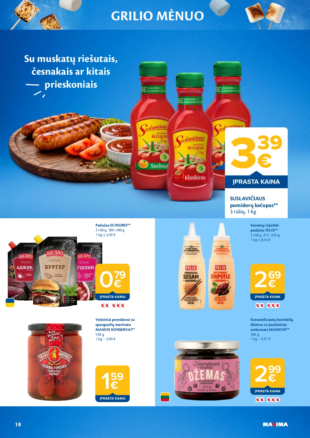 Maxima grilio mėnuo – 18 psl.