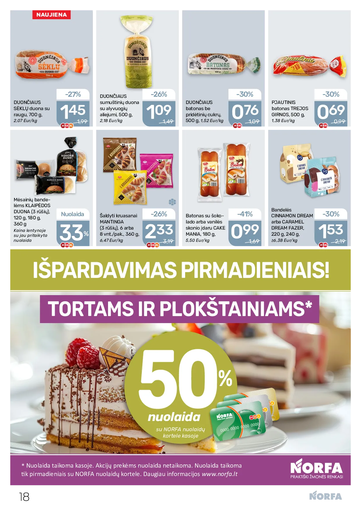 Norfa akcijos šią savaitę. Galioja nuo 2026-05-14 iki 2026-05-27 – 18 psl.