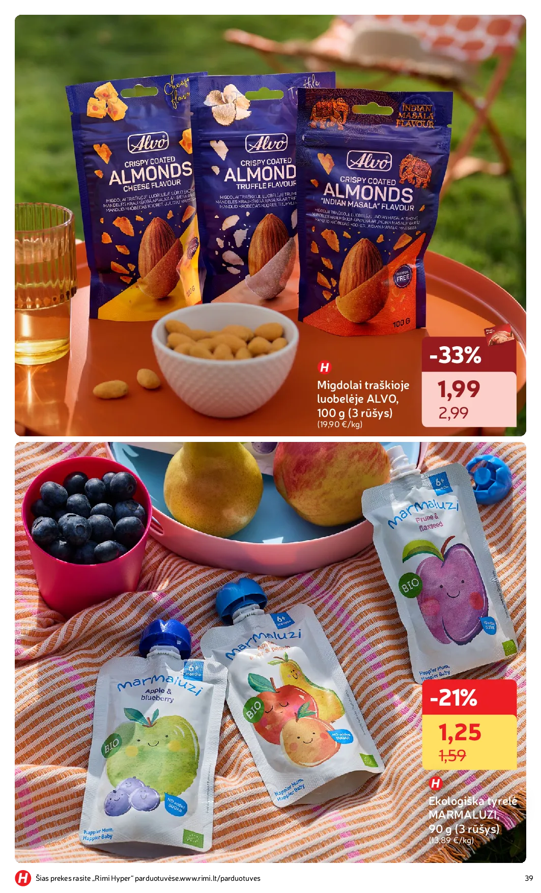 Rimi vasaros asortimento katalogas – 39 psl.