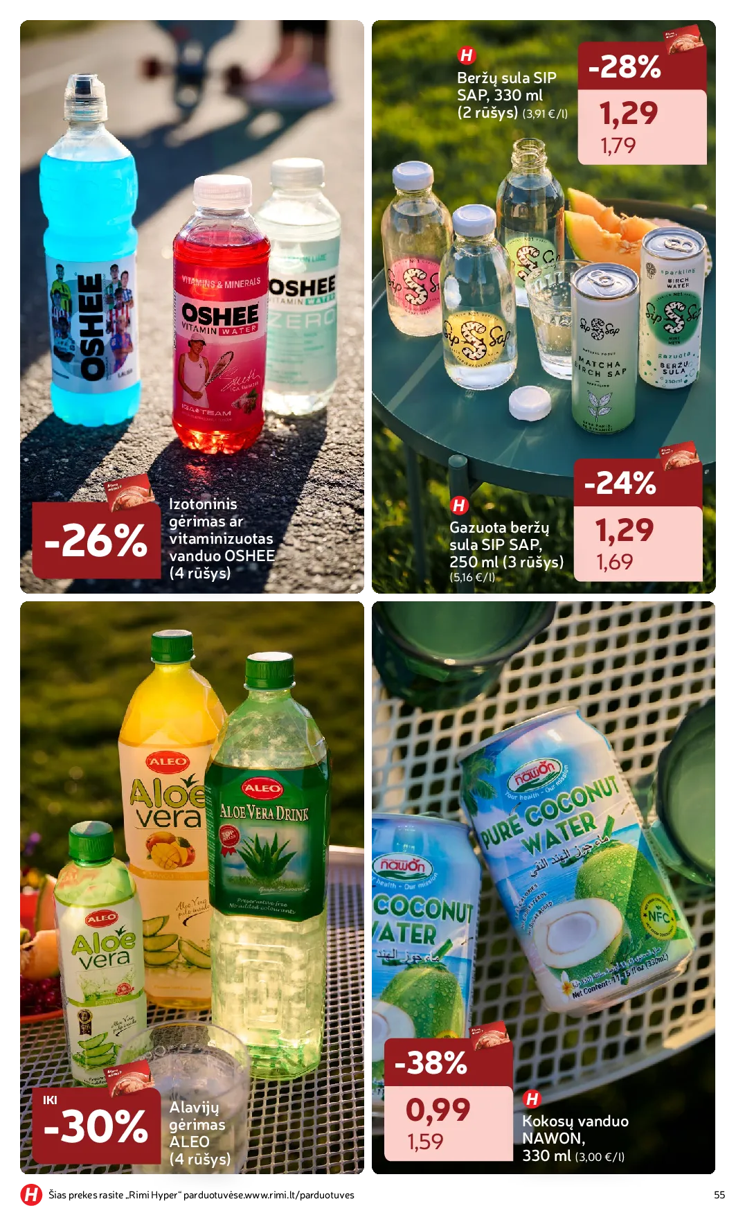 Rimi vasaros asortimento katalogas – 55 psl.