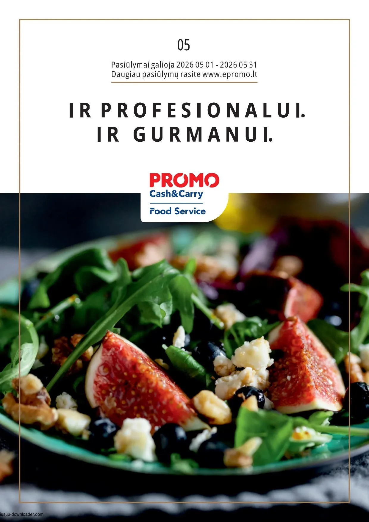 PROMO Cash&Carry maisto akcijų leidinys – 1 psl.