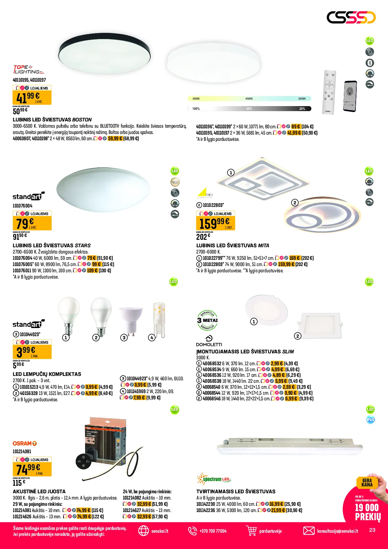 Senukai leidinys – 23 psl.