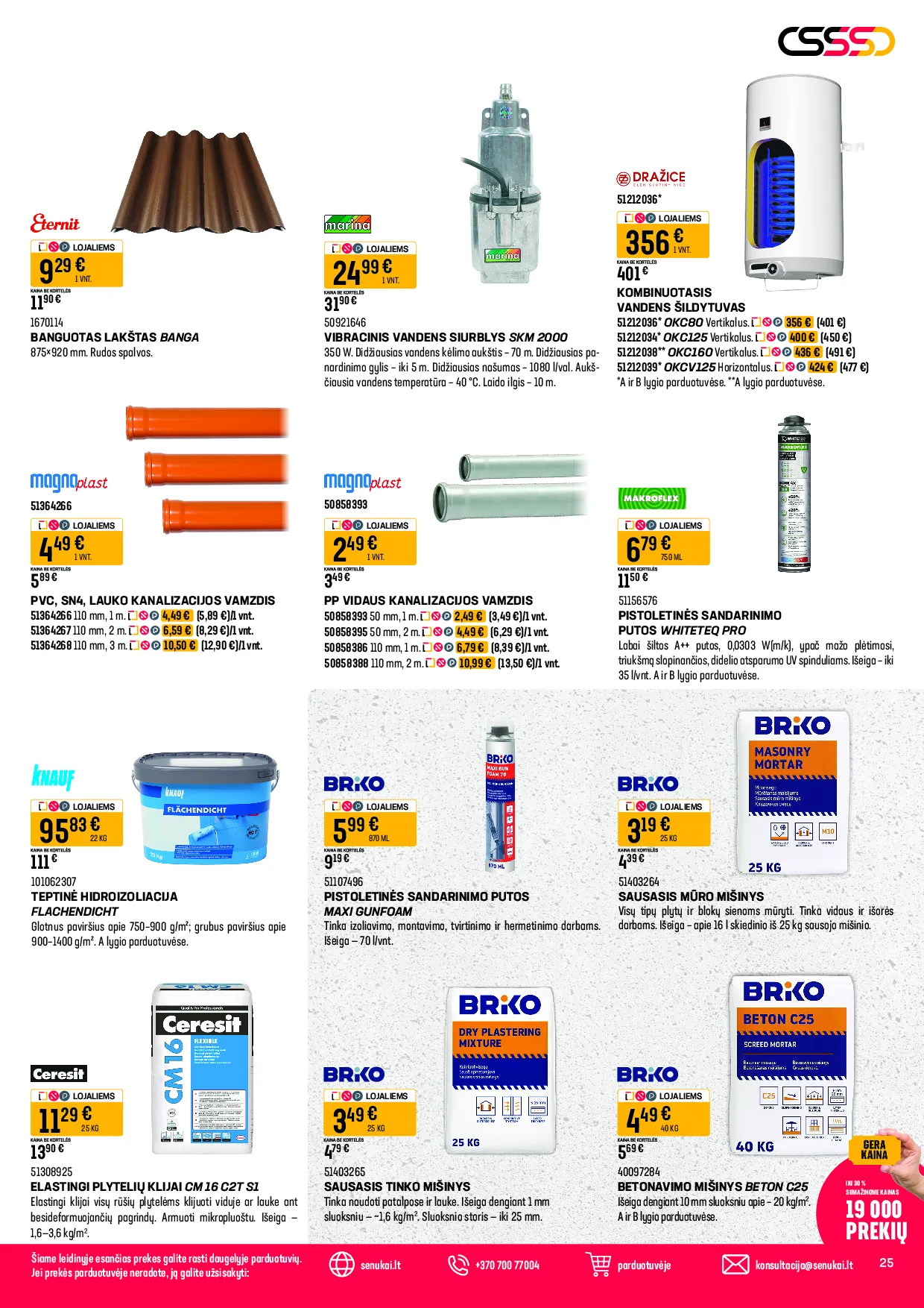 Senukai leidinys – 25 psl.