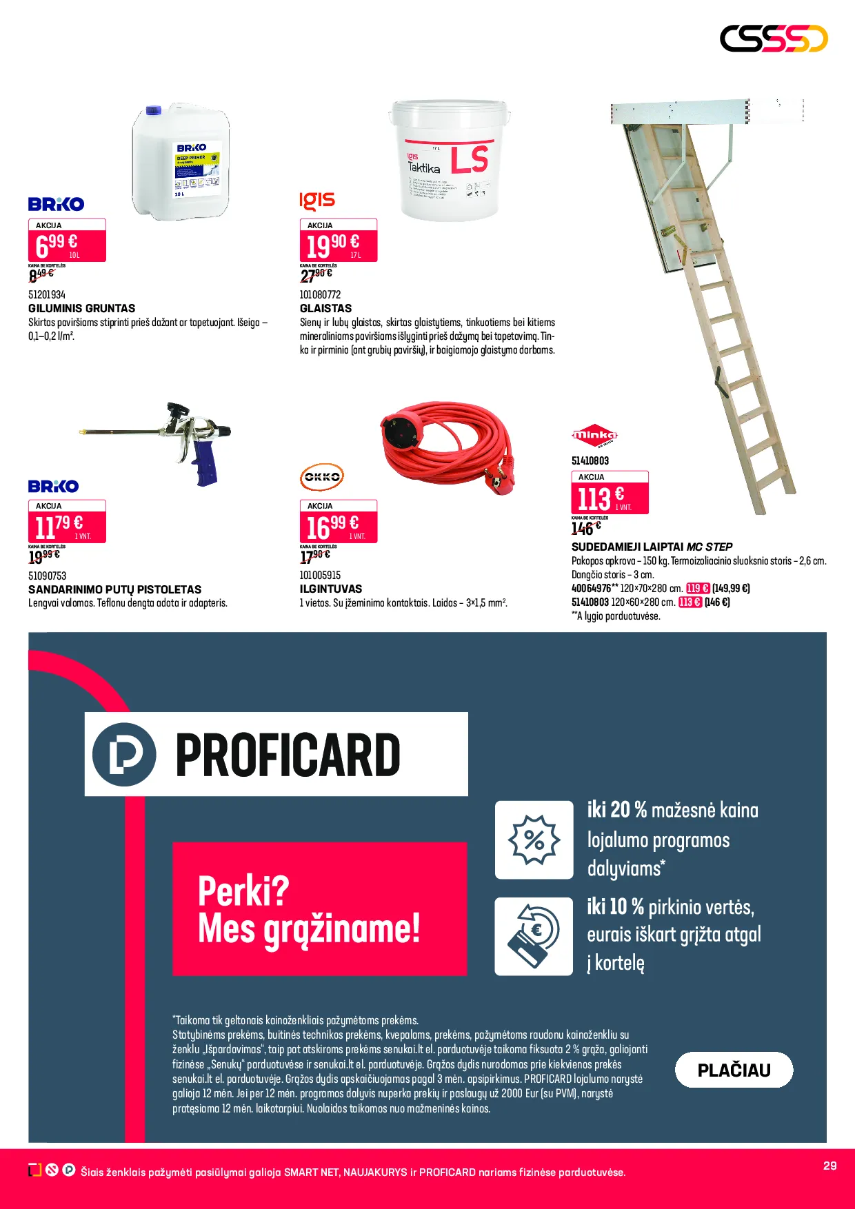 Senukai leidinys – 29 psl.