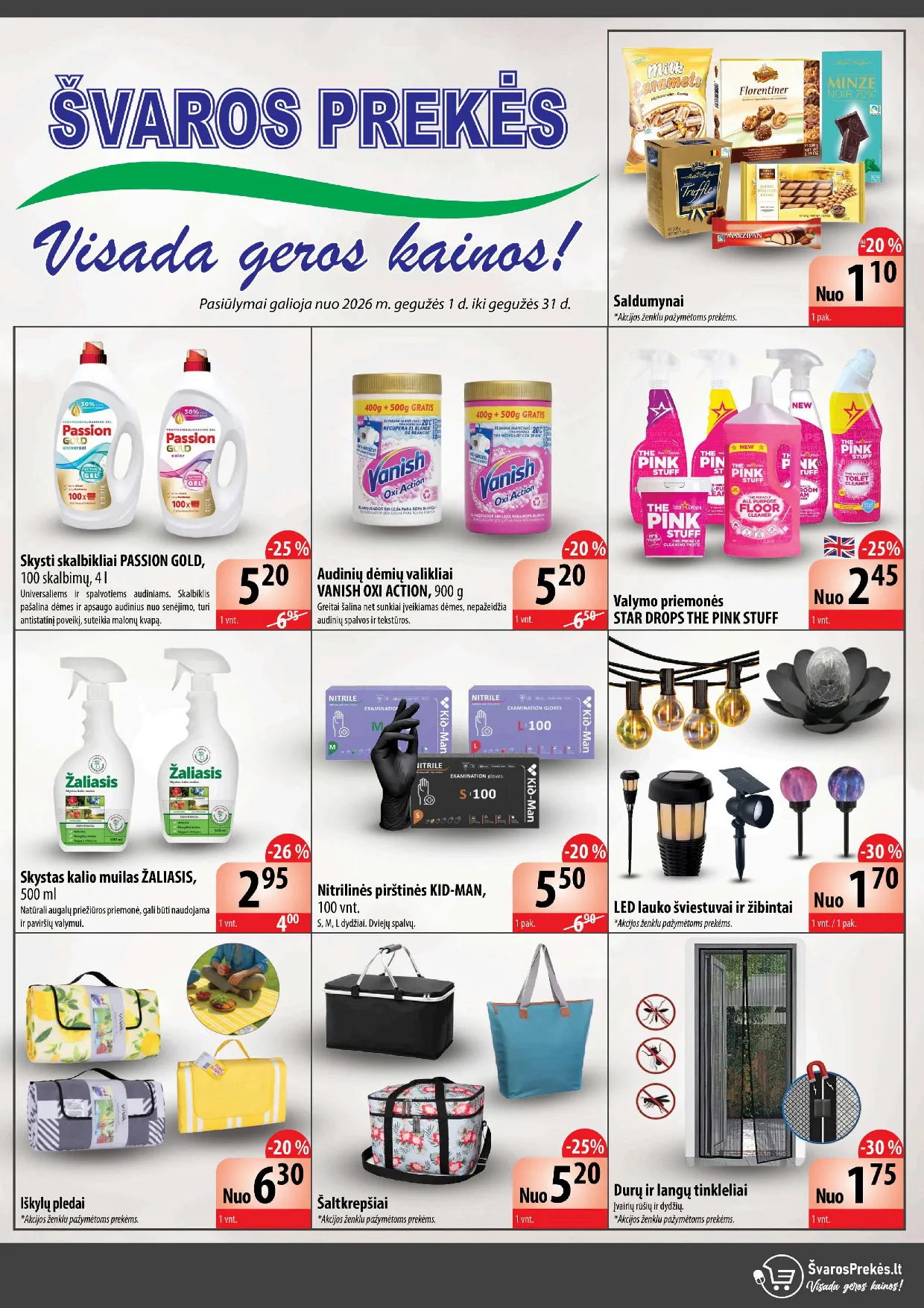 Švaros prekės katalogas – 1 psl.