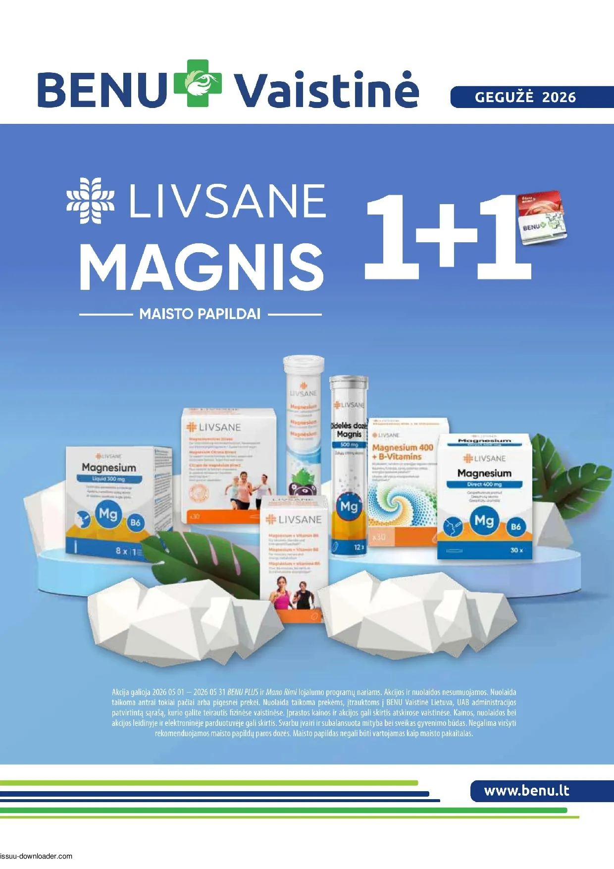 Benu leidinys – 1 psl.