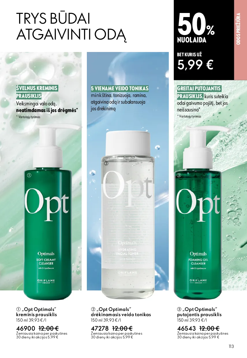 Oriflame akcijos šią savaitę. Galioja nuo 2026-05-13 iki 2026-06-02 – 113 psl.