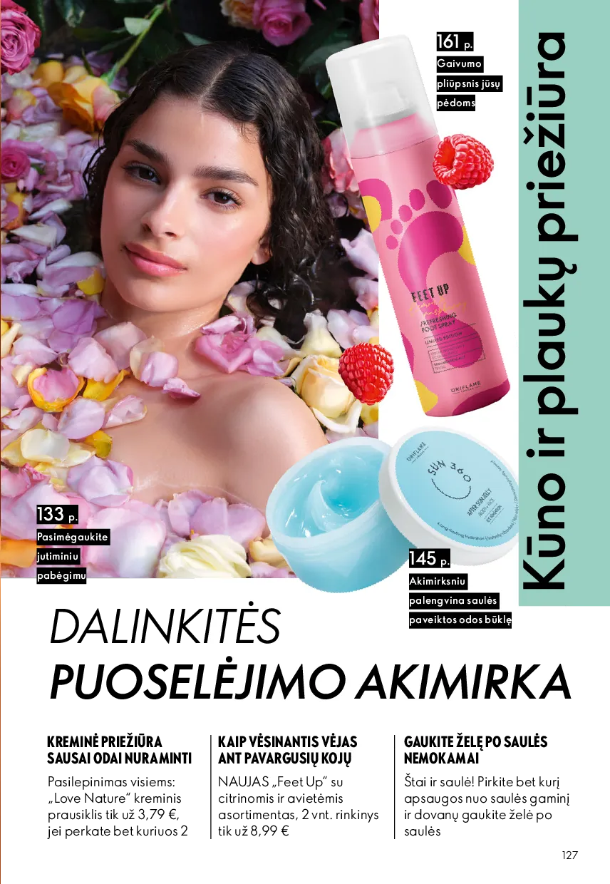 Oriflame akcijos šią savaitę. Galioja nuo 2026-05-13 iki 2026-06-02 – 127 psl.