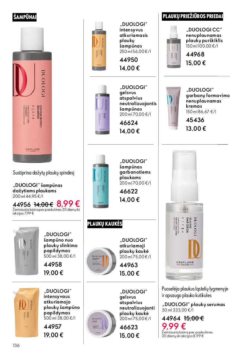 Oriflame akcijos šią savaitę. Galioja nuo 2026-05-13 iki 2026-06-02 – 136 psl.