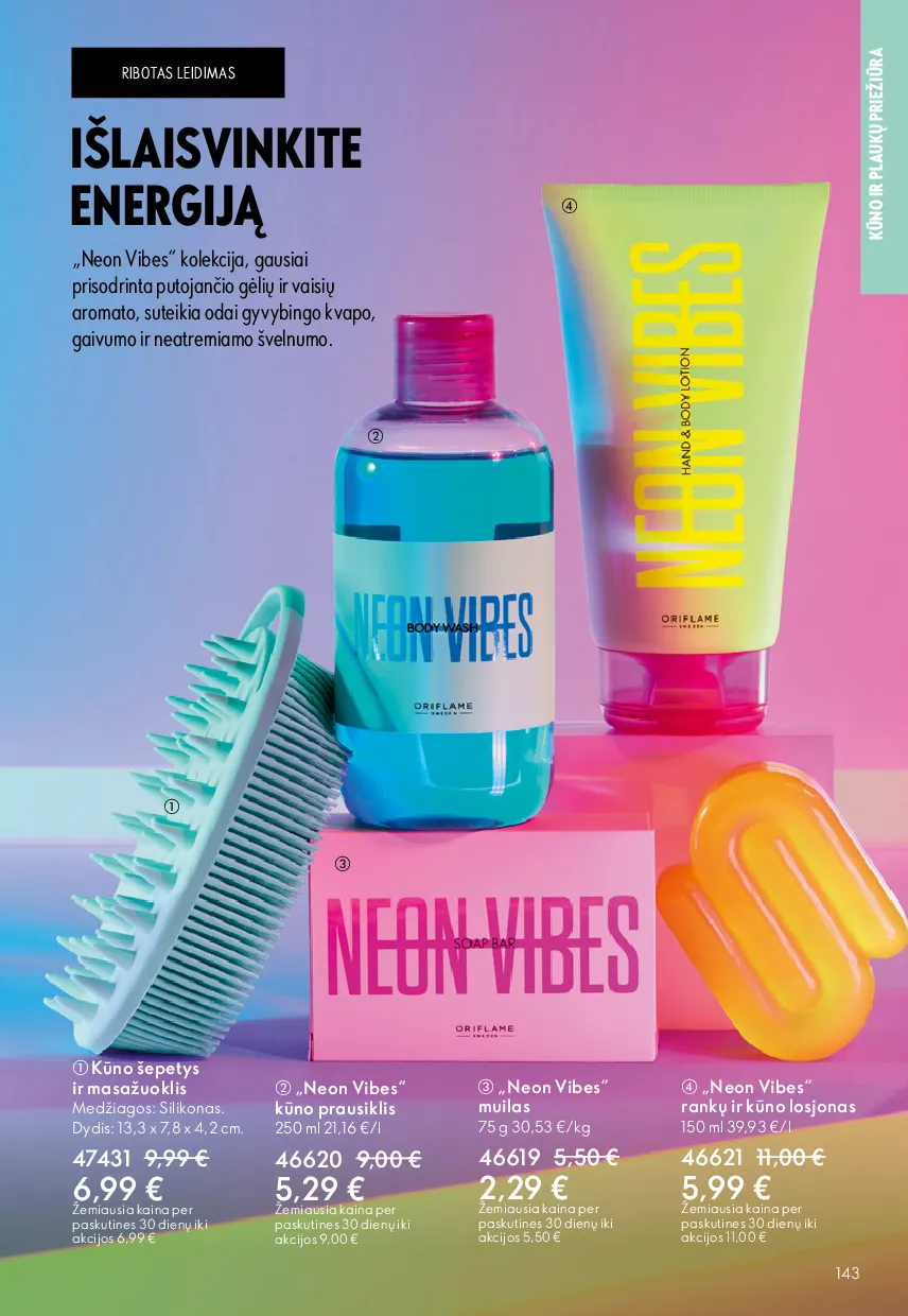 Oriflame akcijos šią savaitę. Galioja nuo 2026-05-13 iki 2026-06-02 – 143 psl.