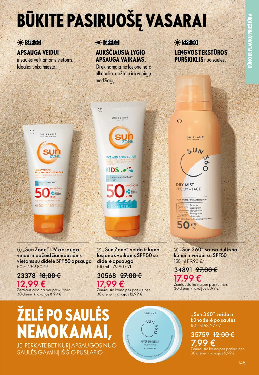 Oriflame akcijos šią savaitę. Galioja nuo 2026-05-13 iki 2026-06-02 – 145 psl.