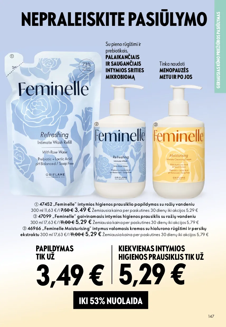 Oriflame akcijos šią savaitę. Galioja nuo 2026-05-13 iki 2026-06-02 – 147 psl.