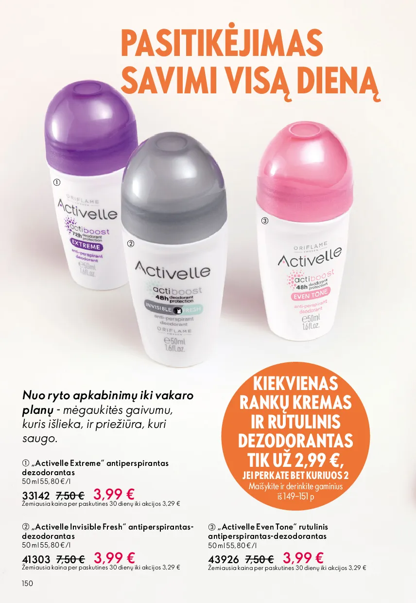 Oriflame akcijos šią savaitę. Galioja nuo 2026-05-13 iki 2026-06-02 – 150 psl.
