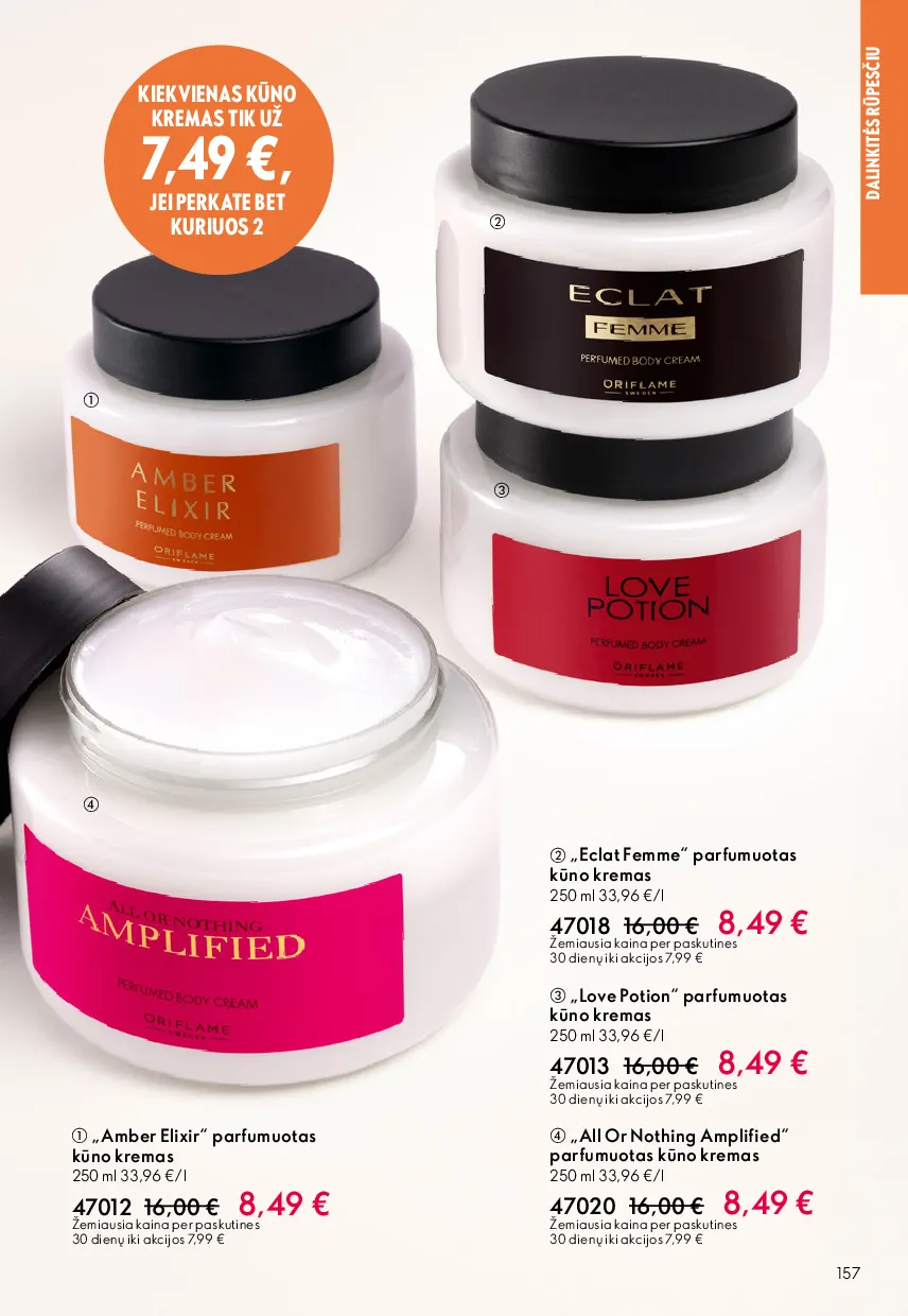 Oriflame akcijos šią savaitę. Galioja nuo 2026-05-13 iki 2026-06-02 – 157 psl.