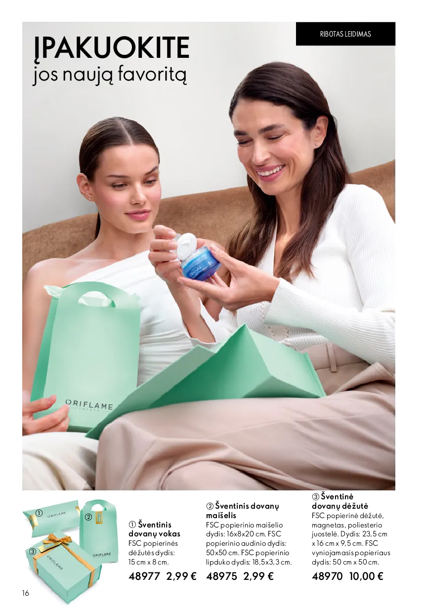 Oriflame akcijos šią savaitę. Galioja nuo 2026-05-13 iki 2026-06-02 – 16 psl.