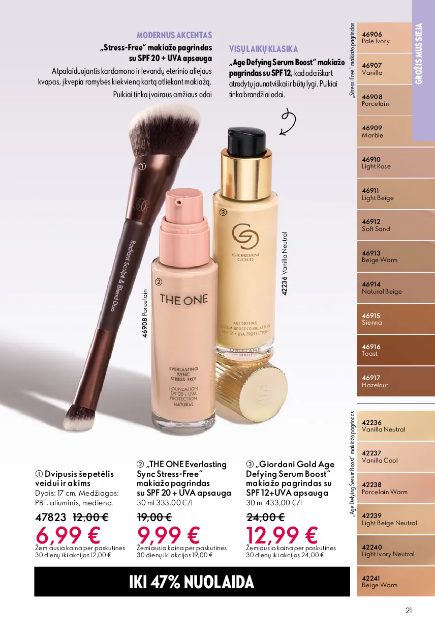 Oriflame akcijos šią savaitę. Galioja nuo 2026-05-13 iki 2026-06-02 – 21 psl.