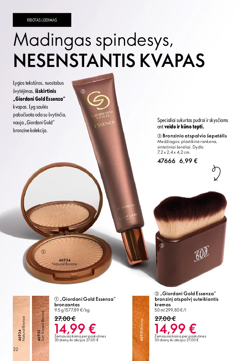 Oriflame akcijos šią savaitę. Galioja nuo 2026-05-13 iki 2026-06-02 – 22 psl.