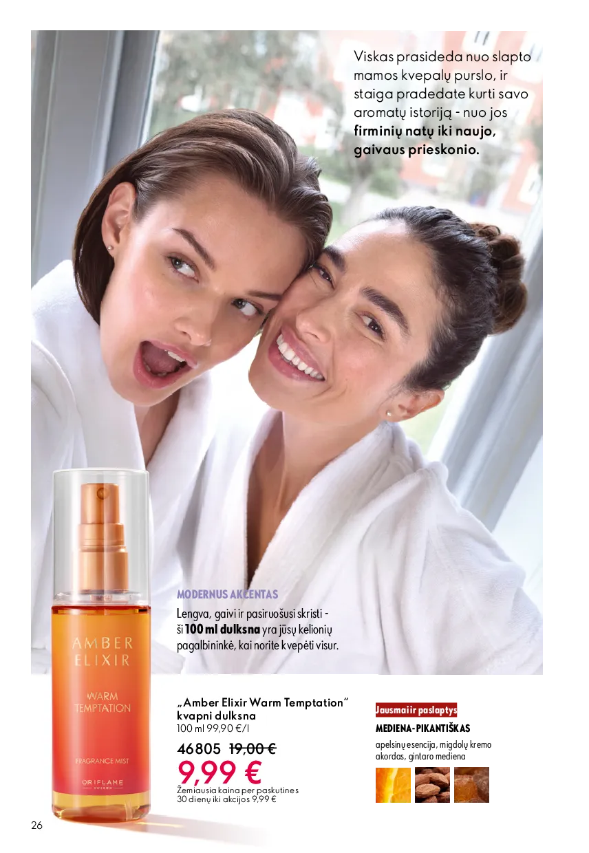Oriflame akcijos šią savaitę. Galioja nuo 2026-05-13 iki 2026-06-02 – 26 psl.