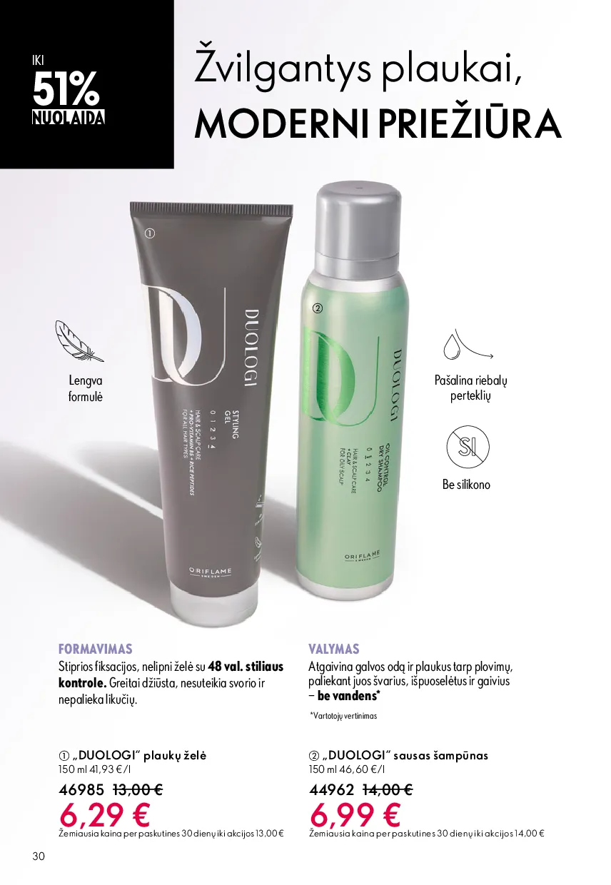 Oriflame akcijos šią savaitę. Galioja nuo 2026-05-13 iki 2026-06-02 – 30 psl.