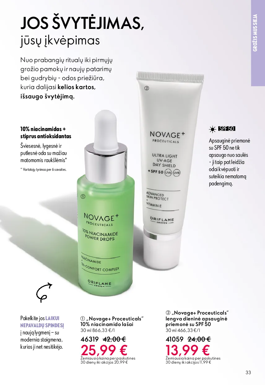 Oriflame akcijos šią savaitę. Galioja nuo 2026-05-13 iki 2026-06-02 – 33 psl.