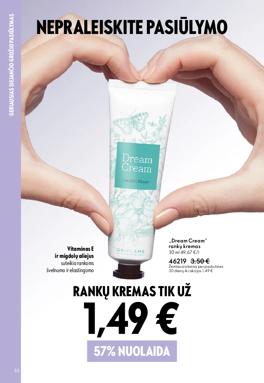 Oriflame akcijos šią savaitę. Galioja nuo 2026-05-13 iki 2026-06-02 – 38 psl.