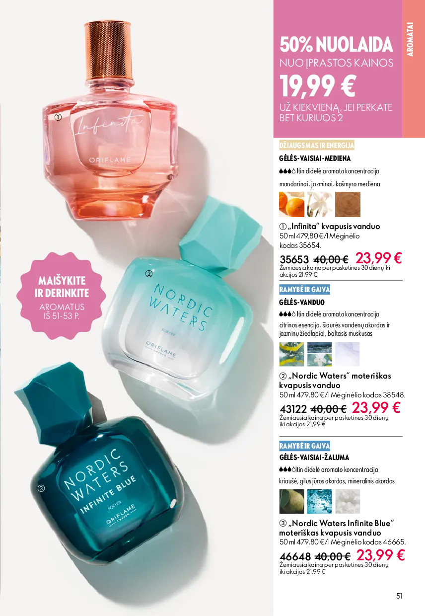 Oriflame akcijos šią savaitę. Galioja nuo 2026-05-13 iki 2026-06-02 – 51 psl.