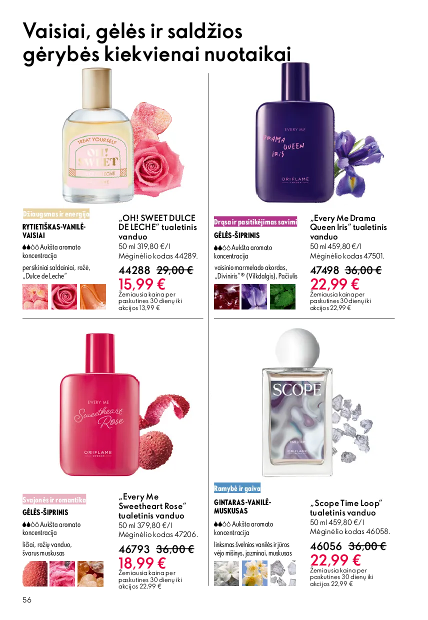 Oriflame akcijos šią savaitę. Galioja nuo 2026-05-13 iki 2026-06-02 – 56 psl.