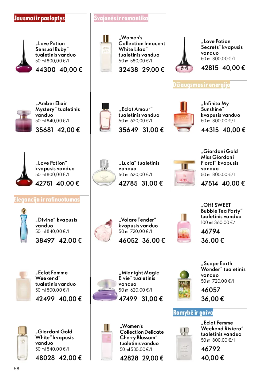Oriflame akcijos šią savaitę. Galioja nuo 2026-05-13 iki 2026-06-02 – 58 psl.