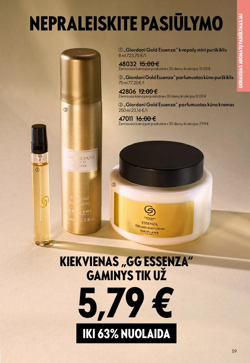 Oriflame akcijos šią savaitę. Galioja nuo 2026-05-13 iki 2026-06-02 – 59 psl.
