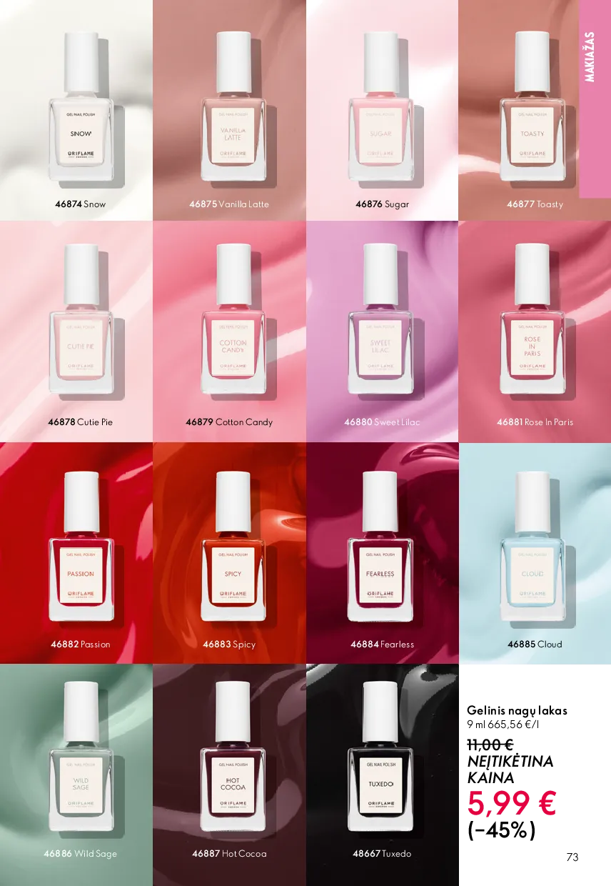 Oriflame akcijos šią savaitę. Galioja nuo 2026-05-13 iki 2026-06-02 – 73 psl.
